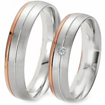 COI Titanium Ring With Rose Color Plating - JT1542(Size:US4.5)