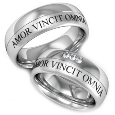 COI Titanium Amor Vincit Omnia Ring - JT2078A(Size:#US6)