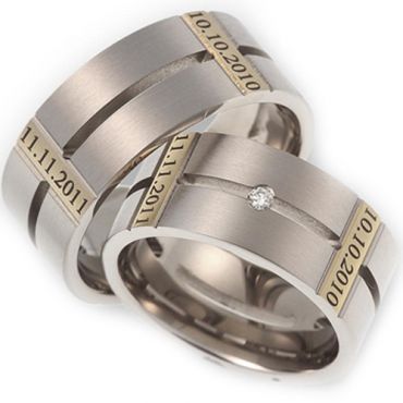 COI Titanium Ring With Custom Engraving - JT2519(Size:#US6)