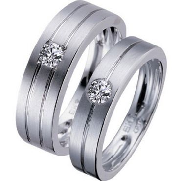 COI Titanium Ring - JT807(Two Grooves, Size US7)