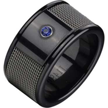 (Limited Offer!)COI Black Tungsten Carbide Ring-TG355A(US8.5)